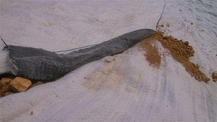 膨潤土防水毯可較好地阻止凍結水分的轉移