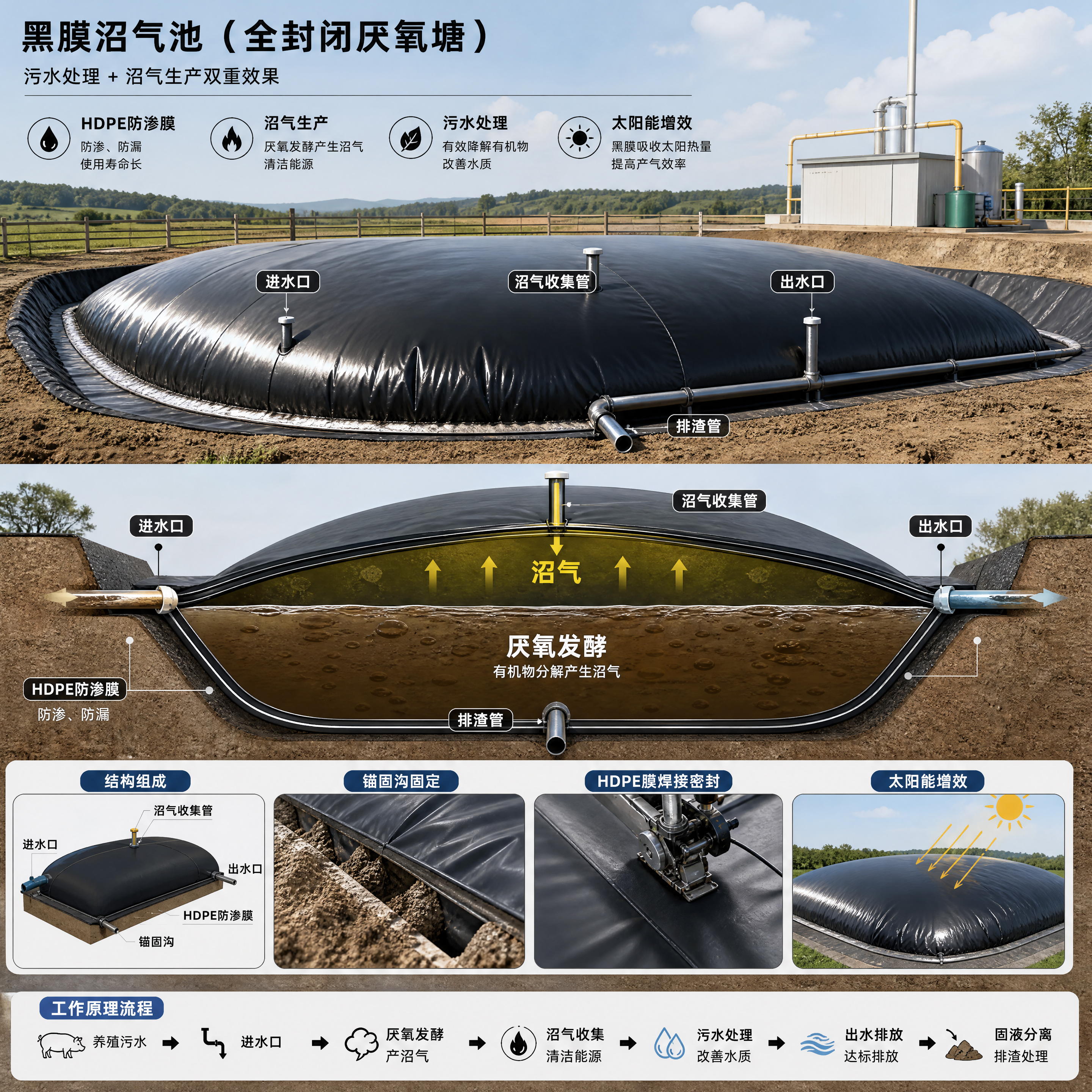 一头猪每天产 5 公斤粪污,却能变成碳资产?黑膜沼气池正在重写养猪业的绿色账本 一头猪每天产 5 公斤粪污,却能变成碳资产?黑膜沼气池正在重写养猪业的绿色账本